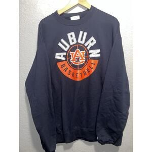 Auburn Univ. Champion Pullover Sweatshirt Dark Blue Men’s Basketball Size XL